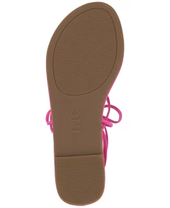 INC International Concepts Women's Amille Tie-Up Flat Sandals, Created For Macy's -Sam Edelman Shop 23866698 fpx