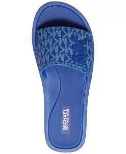 Michael Kors Women's MK Signature Logo Pool Slide Sandals -Sam Edelman Shop 23892607 fpx